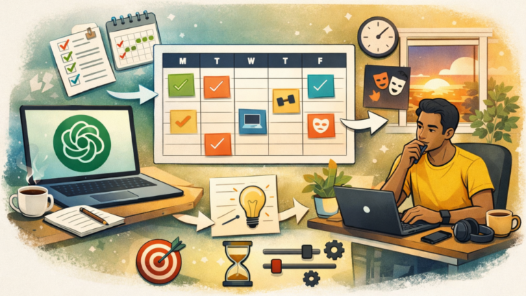 ChatGPT weekly planning system for solopreneurs 30 minute setup