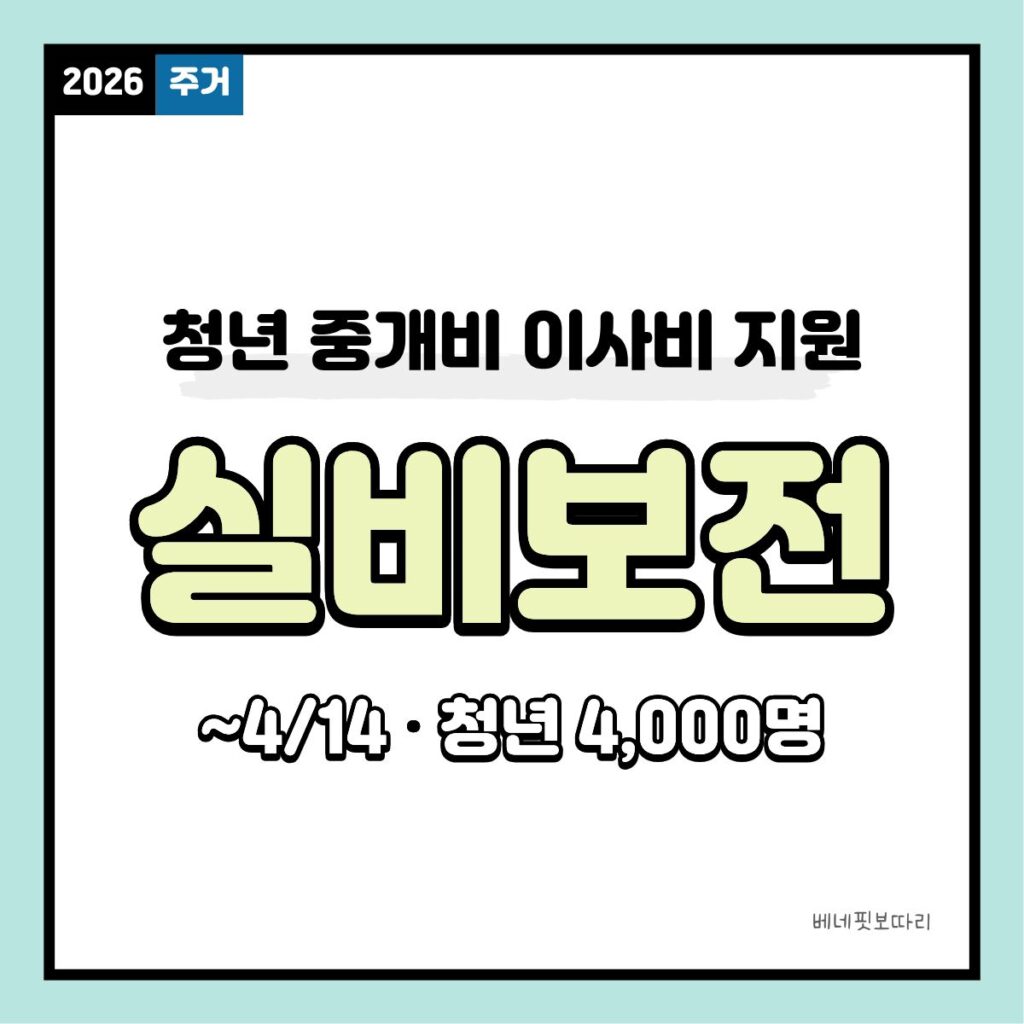 청년 부동산 중개비 지원 신청 방법과 대상 정보